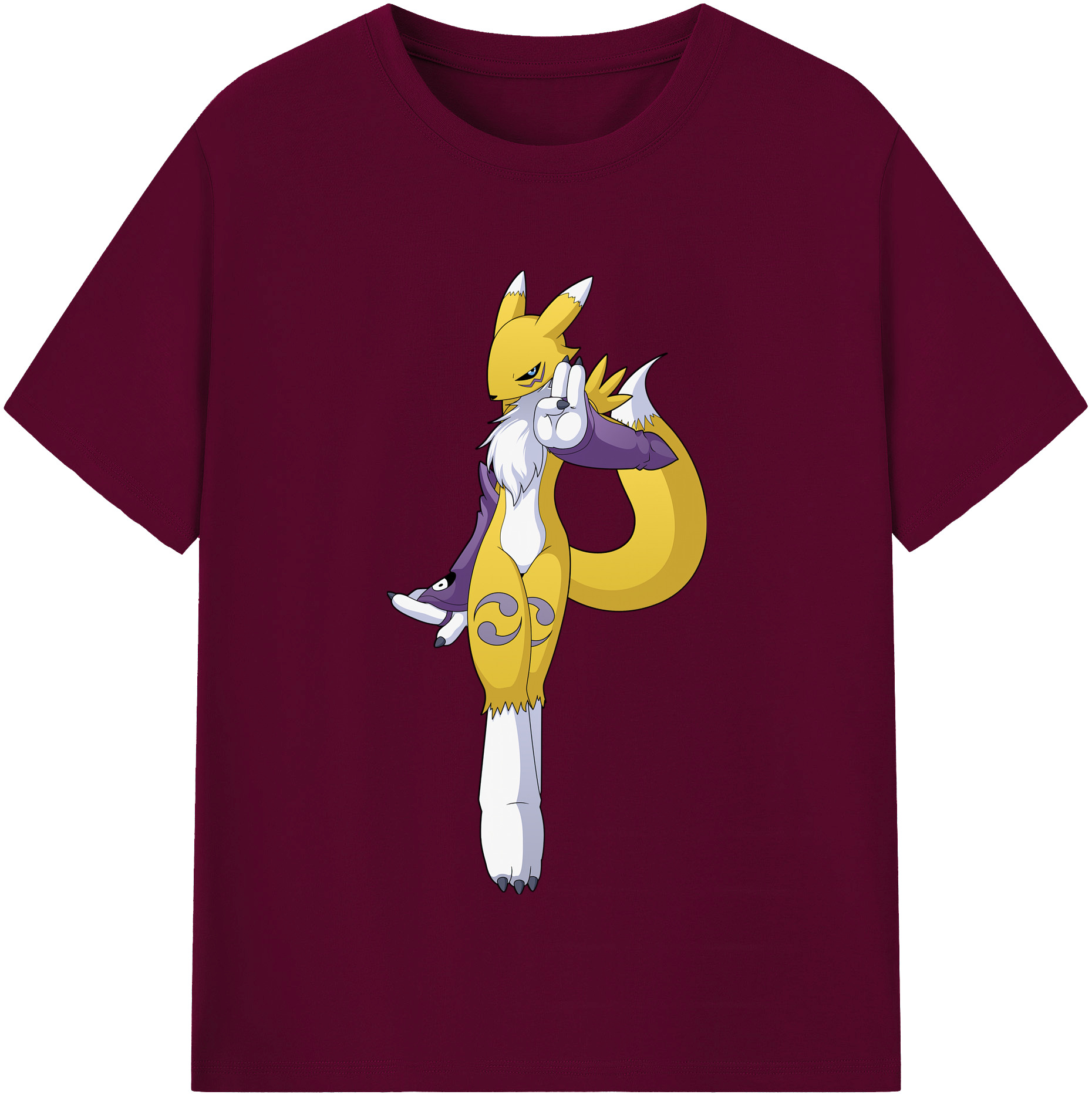 （画像用） Digimon デジタルモンスター/デジモン レディースカジュアルプリントTシャツ（綿100％）